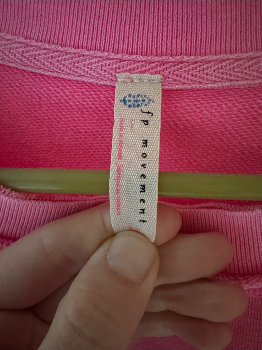 Free People Movement Bright Pink Crewneck Sweatshirt - Picture 2 of 3